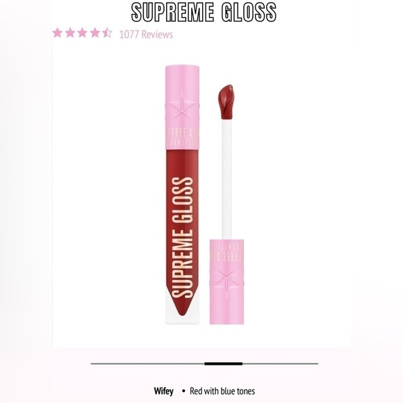 Brand New Jeffree Star Supreme Gloss Full Pigment Lip Gloss in Color Wifey - Picture 4 of 5